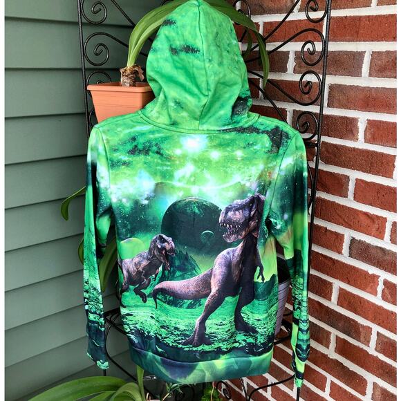 NEW 3D Dinosaur Sweatshirt Long Sleeve Cotton Pullover Hoodie  XL - Picture 5 of 12